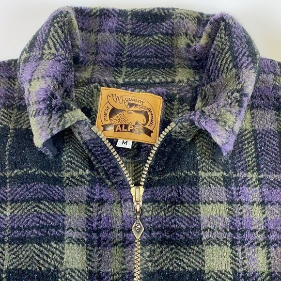 Vintage Alps Teddy Bear Fleece Cinch waist Coat Size M - Picture 2 of 5